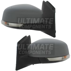 Ultimate Components Ford Focus Mk3 2011-2018 Electric Power Folding Wing Door Mirrors Primed Covers Ultimate Components Ford Focus Mk3 2011-2018 Electric Power Folding Wing Door Mirrors Primed Covers