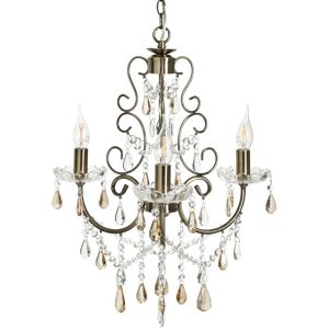 Litecraft Madonna Chandelier Dual Mount Ceiling Light 3 Arm - Antique Brass Litecraft Madonna Chandelier Dual Mount Ceiling Light 3 Arm - Antique Brass