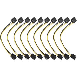 Sodial 3x(10 Pcs Molex To Pci-E Adapter Ide 4pin 4 Pin Female To 6 Pin Female1093 Sodial 3x(10 Pcs Molex To Pci-E Adapter Ide 4pin 4 Pin Female To 6 Pin Female1093