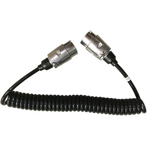 Gwaza Cable Trailer Extension Metal 1.5m 7 Pin Curly 7 Core Gwaza Cable Trailer Extension Metal 1.5m 7 Pin Curly 7 Core
