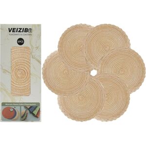 Table Mats, Heat Resistant Braided Placemats Lace Meal Mat Washable Anti Slip Ro Table Mats, Heat Resistant Braided Placemats Lace Meal Mat Washable Anti Slip Ro