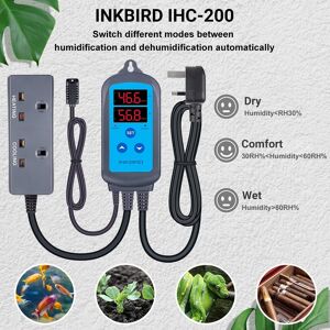 Inkbird IHC-200 Humidity Controller - Greenhouse Fan Outlet 220V Inkbird IHC-200 Humidity Controller - Greenhouse Fan Outlet 220V