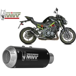 Mivv Approved Exhaust Muffler Mk3 Black Steel Black Kawasaki Z 900 2017 > 2019 Mivv Approved Exhaust Muffler Mk3 Black Steel Black Kawasaki Z 900 2017 > 2019