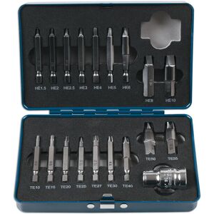 Extractor Set For Torxâ® Hex Fittings 19pc - Laser 7678 New Extractor Set For Torxâ® Hex Fittings 19pc - Laser 7678 New
