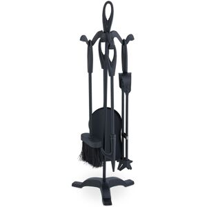 Relaxdays Fireplace Tool Set Modern Fire Tools Durable Compact Fireplace Accessories Relaxdays Fireplace Tool Set Modern Fire Tools Durable Compact Fireplace Accessories