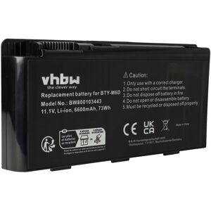 Vhbw Battery For Msi Gx660r Gx660r-075fr Gx660r-060us Gx660r-284uk Gx660dxr 6600mah Vhbw Battery For Msi Gx660r Gx660r-075fr Gx660r-060us Gx660r-284uk Gx660dxr 6600mah