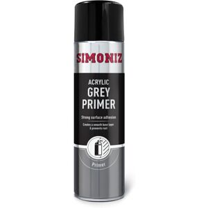 Simp11d Acrylic Primer 500ml X6 Aerosol Spray Paint Grey Rust Protect By Simoniz Simp11d Acrylic Primer 500ml X6 Aerosol Spray Paint Grey Rust Protect By Simoniz