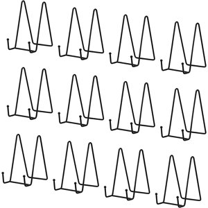 Does Not Apply 12 Pcs Black Plate Stands, 6 Inch Metal Frame Holder Pictural Stand, 15cm Displa Does Not Apply 12 Pcs Black Plate Stands, 6 Inch Metal Frame Holder Pictural Stand, 15cm Displa