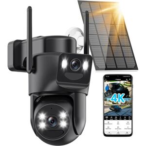 4k Solar Security Camera Outdoor Wireless, 5ghz/2.4ghz Wifi 360° Ptz Cameras For 4k Solar Security Camera Outdoor Wireless, 5ghz/2.4ghz Wifi 360° Ptz Cameras For