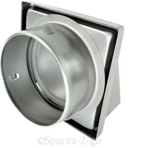 Universal Stainless Steel Wall Air Vent Bathroom Cowled Extractor Non Return Flap 150mm 6" Universal Stainless Steel Wall Air Vent Bathroom Cowled Extractor Non Return Flap 150mm 6"