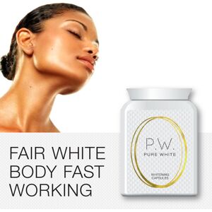 Pure White Whitening Capsules Get Fair Light Bright Skin Pills Clear Light Body Pure White Whitening Capsules Get Fair Light Bright Skin Pills Clear Light Body