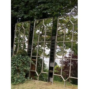 Msl 120cm Vintage Metal Wall Mirror - Outdoor Decor Msl 120cm Vintage Metal Wall Mirror - Outdoor Decor