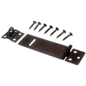 Onestopdiy New 100 X Hasps & Staples Catches For Padlocks Light Duty Black 75mm - Ones Onestopdiy New 100 X Hasps & Staples Catches For Padlocks Light Duty Black 75mm - Ones