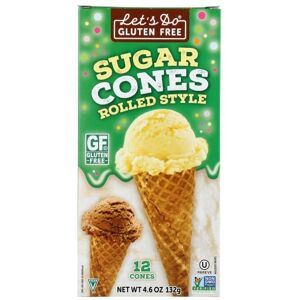 Lets Do Organics Gluten Free Ice Cream Cones Rolled Style - Ice Cream Cones Lets Do Organics Gluten Free Ice Cream Cones Rolled Style - Ice Cream Cones