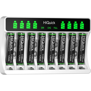 Does Not Apply 8-Slot Aa Aaa Lcd Battery Charger, 5v 2a Fast Charging Function, Type C And Micr Does Not Apply 8-Slot Aa Aaa Lcd Battery Charger, 5v 2a Fast Charging Function, Type C And Micr