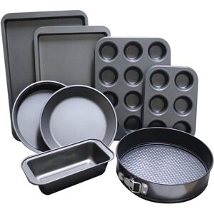 Shellstone 8-Piece Non Stick Bakeware Set Baking Set- With Muffin Tray, Oven Tray, Cake Pa Shellstone 8-Piece Non Stick Bakeware Set Baking Set- With Muffin Tray, Oven Tray, Cake Pa