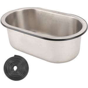 New 304 Stainless Steel Bar Sink Oval Shaped Washbasin Sink With 40mm Drain Hole New 304 Stainless Steel Bar Sink Oval Shaped Washbasin Sink With 40mm Drain Hole