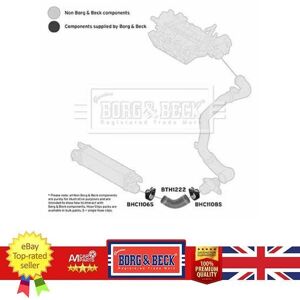 Borg & Beck Charge Air Hose For Alfa Romeo Giulietta Mito Fiat Bravo 50516204 Borg & Beck Charge Air Hose For Alfa Romeo Giulietta Mito Fiat Bravo 50516204