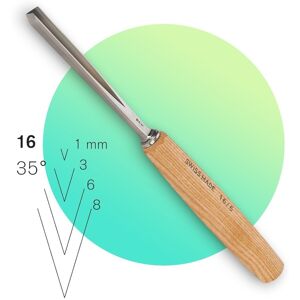 Pfeil V Parting Wood Carving Chisel Sweep 16 / 6mm 35° - 16/6 Pfeil V Parting Wood Carving Chisel Sweep 16 / 6mm 35° - 16/6