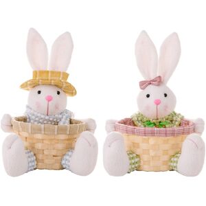 Sodial 3x(Easter Candy Dish, Bunny Easter Basket, Easter Candy Storage Basket,6101 Sodial 3x(Easter Candy Dish, Bunny Easter Basket, Easter Candy Storage Basket,6101