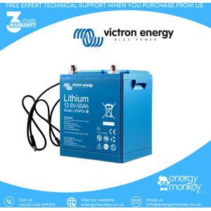 Victron Energy Victron Lifepo4 Battery 12,8v/50ah Smart (Bat512050610) Victron Energy Victron Lifepo4 Battery 12,8v/50ah Smart (Bat512050610)