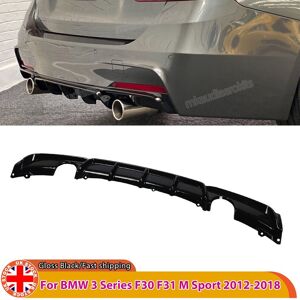 For Bmw 3 Series F30 F31 M Sport 2012-2018 Rear Bumper Diffuser Lip Gloss Black For Bmw 3 Series F30 F31 M Sport 2012-2018 Rear Bumper Diffuser Lip Gloss Black
