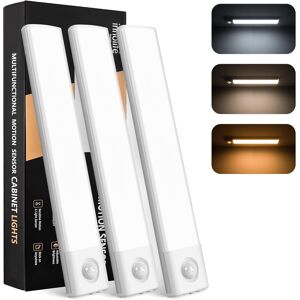 Under Cabinet Kitchen Lights 3 Pack, 40 Led Super Bright,3 Color & 1200mah 6000k Under Cabinet Kitchen Lights 3 Pack, 40 Led Super Bright,3 Color & 1200mah 6000k