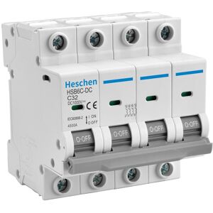 Dc Miniature Circuit Breaker, Hsb6c-Dc, 4 Poles, Dc1000v 32a, Photovoltaic Circu Dc Miniature Circuit Breaker, Hsb6c-Dc, 4 Poles, Dc1000v 32a, Photovoltaic Circu