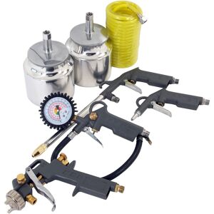 Neilsen Air Blow Gun Coil Tool Spray Hose Washing Tyre Pump Inflator Set Neilsen Air Blow Gun Coil Tool Spray Hose Washing Tyre Pump Inflator Set