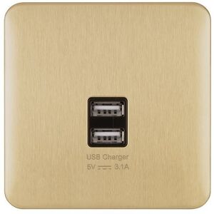 Schneider Electric Lisse Screwless Deco - Single Wall Plate With 2 Usb Charging Schneider Electric Lisse Screwless Deco - Single Wall Plate With 2 Usb Charging