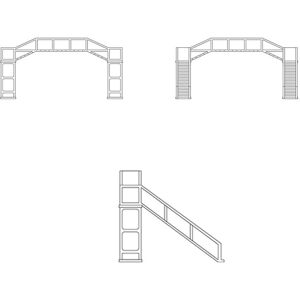 Hornby R7366 South Eastern Railway Footbridge 1:76/oo Gauge Hornby R7366 South Eastern Railway Footbridge 1:76/oo Gauge