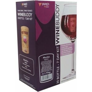 Youngs Winebuddy Merlot Home Brewing Kit 30 Bottles Youngs Winebuddy Merlot Home Brewing Kit 30 Bottles