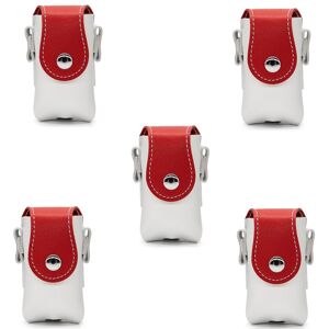 Sodial 3x(Red + White Bag, Portable Bag, Pu Leather Box Bag J8y6)5006 Sodial 3x(Red + White Bag, Portable Bag, Pu Leather Box Bag J8y6)5006