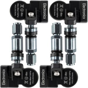 Electronicx 4x Tyre Pressure Sensors Tpms Sensors Metal Valve Gunmetal For Bmw X5 2018-2023 Electronicx 4x Tyre Pressure Sensors Tpms Sensors Metal Valve Gunmetal For Bmw X5 2018-2023