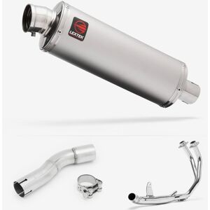 Lextek Stainless Steel Op1 Matt Exhaust System 350mm Silencer Polished Rear New Lextek Stainless Steel Op1 Matt Exhaust System 350mm Silencer Polished Rear New