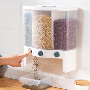 Wall Mounted Dry Food Dispenser Grains Rice Bucket Rice Storage Tank Space Wall Mounted Dry Food Dispenser Grains Rice Bucket Rice Storage Tank Space