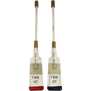 Aubaho Paddle Set Of 2 Wooden Decoration Maritime Wall Hanging With Hook Aubaho Paddle Set Of 2 Wooden Decoration Maritime Wall Hanging With Hook