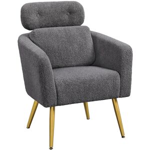 Ukuniversal365 Modern Boucle Accent Chair, Cozy Armchair With Adjustable Headrest Home Ukuniversal365 Modern Boucle Accent Chair, Cozy Armchair With Adjustable Headrest Home