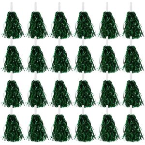 3x(24pcs Cheerleading Pom Poms Metallic Foil Cheer Pom Poms With Plastic2308 3x(24pcs Cheerleading Pom Poms Metallic Foil Cheer Pom Poms With Plastic2308