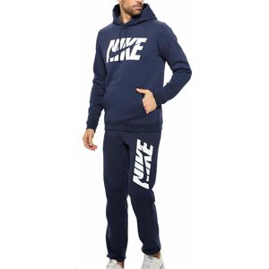 New Men'S Nike Navy Sports Full Tracksuit Top And Bottoms Hoody Fleece Size S New Men'S Nike Navy Sports Full Tracksuit Top And Bottoms Hoody Fleece Size S