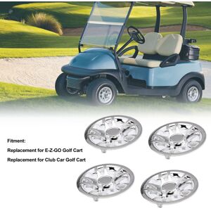 4 Pcs 8 Inch Cart Hub Caps Chrome Plated Wheel Covers Rim Protector Fo 4 Pcs 8 Inch Cart Hub Caps Chrome Plated Wheel Covers Rim Protector Fo