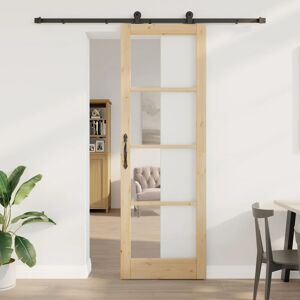 Sliding Door Manual Orkdal Brown 78 X 232 Cm Wood And Metal Vidaxl Sliding Door Manual Orkdal Brown 78 X 232 Cm Wood And Metal Vidaxl
