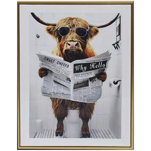 Lesser & Pavey Wall Art Print 50x70cm Highland Cow Loo Animal Design Art Hanging Canvas Decor Lesser & Pavey Wall Art Print 50x70cm Highland Cow Loo Animal Design Art Hanging Canvas Decor
