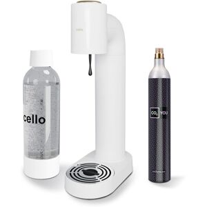 Cello Sparkling Water And Soda Maker 1l Reusable Bpa-Free Water Bottle 60l Gas Cello Sparkling Water And Soda Maker 1l Reusable Bpa-Free Water Bottle 60l Gas