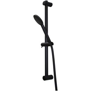 Vema Timea Round Shower Slide Rail Kit With Handset - Black Vema Timea Round Shower Slide Rail Kit With Handset - Black