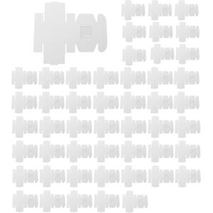 Sodial 2x(50 Pieces Box With Window Present Packaging Box Treat Box For9425 Sodial 2x(50 Pieces Box With Window Present Packaging Box Treat Box For9425