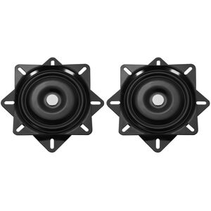 Uxcell 2pcs 6.5\" Bar Stool Swivel Plate, Rotation Lazy Susan Turntable, Black 160x1.5mm Uxcell 2pcs 6.5\" Bar Stool Swivel Plate, Rotation Lazy Susan Turntable, Black 160x1.5mm