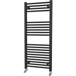 Uk Radiators Black Electric Towel Rail 1200x500mm 400w On/off Element straight Uk Radiators Black Electric Towel Rail 1200x500mm 400w On/off Element straight