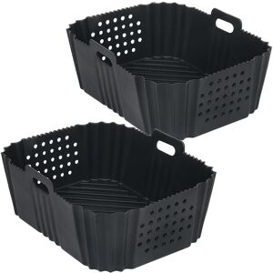 Sodial 3x(Air Fryer Liners For Sl401 Stack 2 Basket Air Fryer Reusable7570 Sodial 3x(Air Fryer Liners For Sl401 Stack 2 Basket Air Fryer Reusable7570