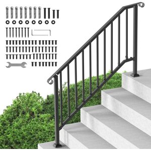 Vevor 5 Step Handrails For Outdoor For Seniors Porch Deck Black Retro Arch Vevor 5 Step Handrails For Outdoor For Seniors Porch Deck Black Retro Arch